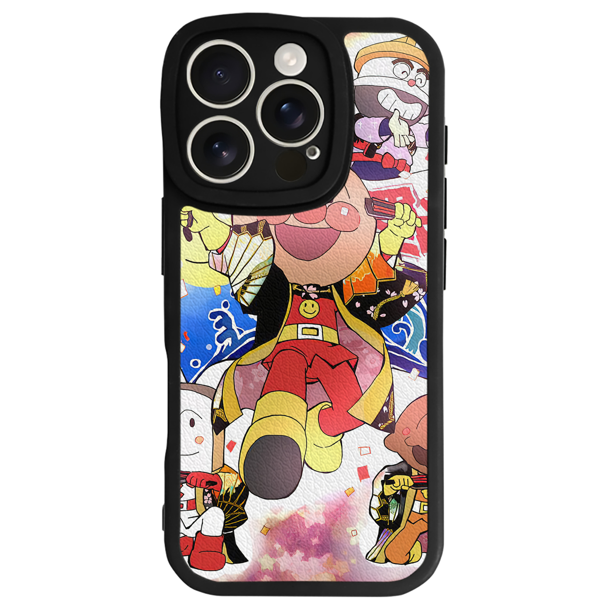 （画像用） アンパンマン Anpanman 【iPhone 16シリーズ対応】シリコンスマホケース（レザー調） 材質：シリコン